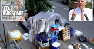 Bruce Blakeman calls NYC 'disaster' over 'third-world' homeless camp