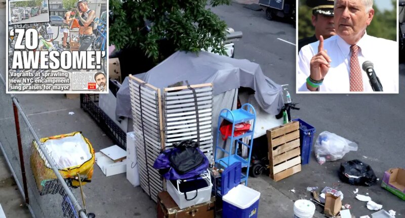Bruce Blakeman calls NYC 'disaster' over 'third-world' homeless camp