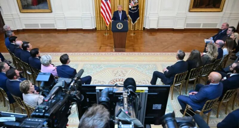 CBS cuts away from Trump's election fraud speech — as ABC, NBC refused to air on TV