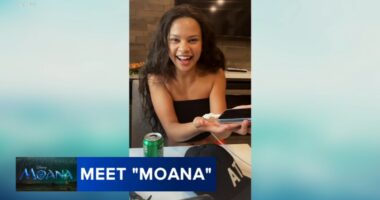 Catherine Laga'aia makes emotional feature film debut in Disney's live-action 'Moana'