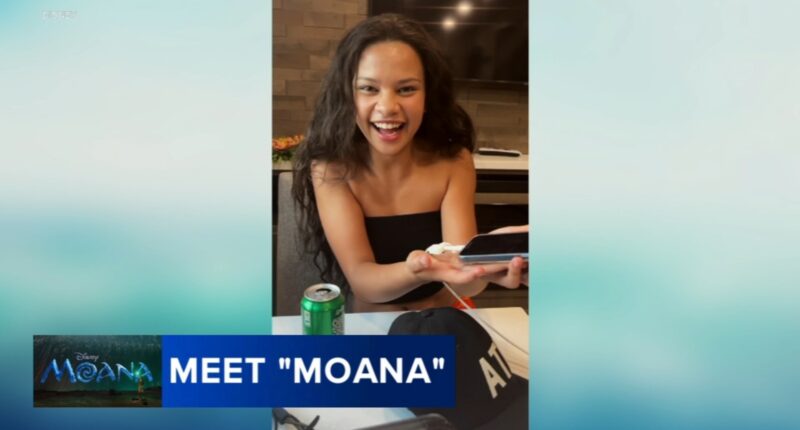 Catherine Laga'aia makes emotional feature film debut in Disney's live-action 'Moana'
