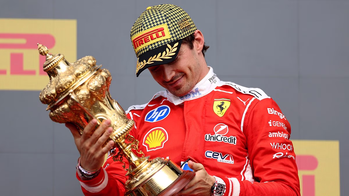Charles Leclerc WINS the British Grand Prix for the first time