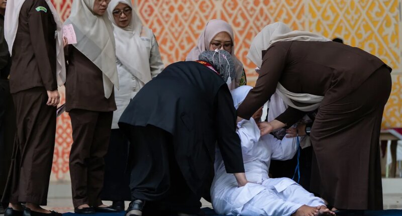 Couple publicly caned after alleged TikTok kiss sparks outrage in Indonesia