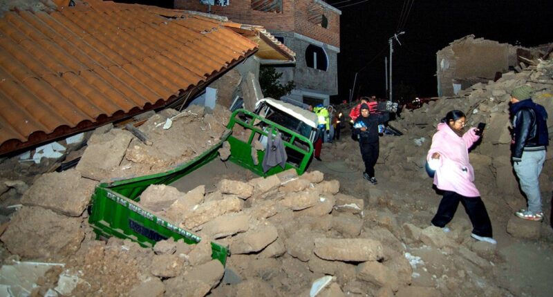 Earthquake shakes Peru's Andes region, killing at least 5, displacing hundreds