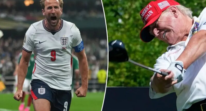 England star Harry Kane opens up on golfing with President Trump