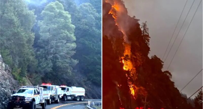 Evacuation warnings as wall of flames challenges NorCal fire crews