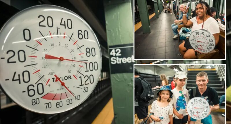 Feels-like temps hit 108 F in subway under heat dome