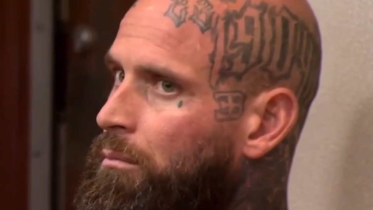 Fitness influencer, 42, with face tattoos admits fractures man's face