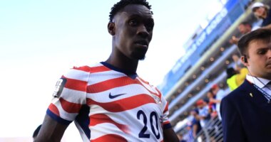Folarin Balogun Receives Red Card In Second Half Against Bosnia And Herzegovina