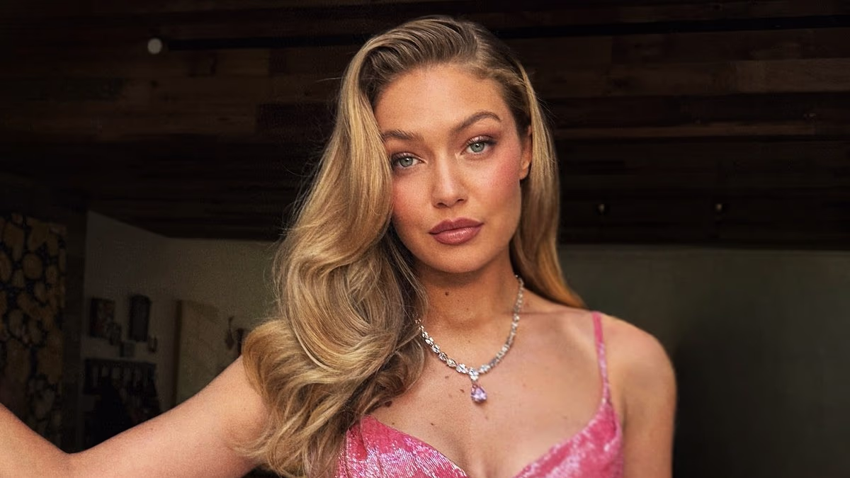 Gigi Hadid wears pink Wiederhoeft dress made famous by Shabana Azeez
