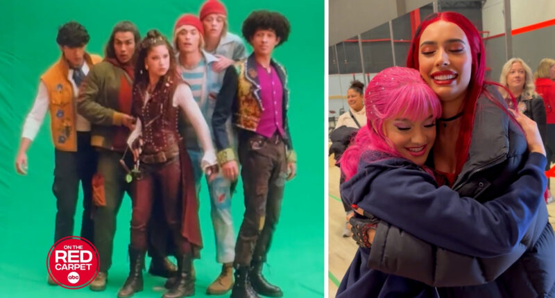 Go on set of 'Descendants: Wicked Wonderland' with Kylie Cantrall, Malia Baker, Liamani Segura: Props, costuming, choreo and more