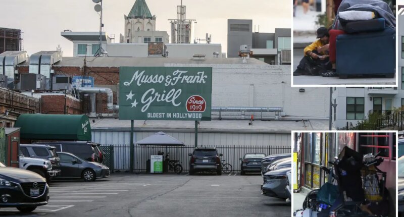 Hollywood's historic Musso & Frank Grill faces growing homeless problem outside its doors