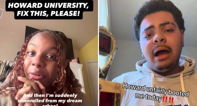 Howard University freshmen students unenrolled over unpaid bills weeks before fall semester