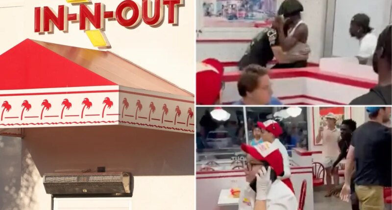 Huge Arizona In-N-Out brawl caught on video out during monsoon