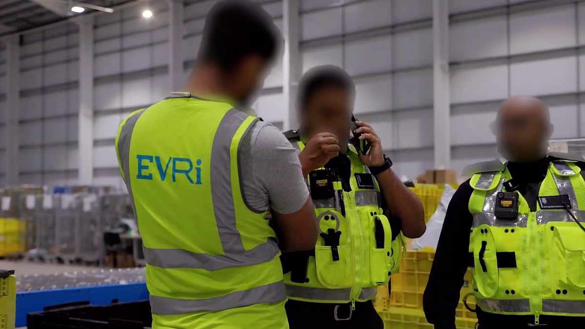 'Illegal workers' are arrested during immigration raids at Evri depots