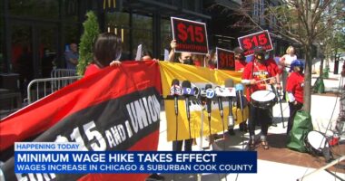 Illinois minimum wage: Chicago, Cook County minimum wage increases take effect Wednesday