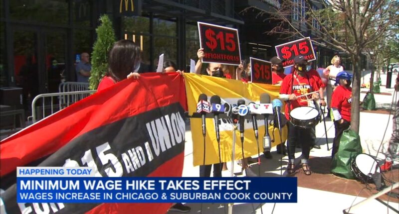 Illinois minimum wage: Chicago, Cook County minimum wage increases take effect Wednesday