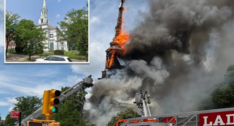 Investigators probing possible arson in blaze that tore through landmarked, 173-year-old NYC church