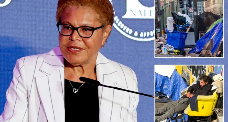 Karen Bass gives deranged excuse for homeless meth hell destroying LA