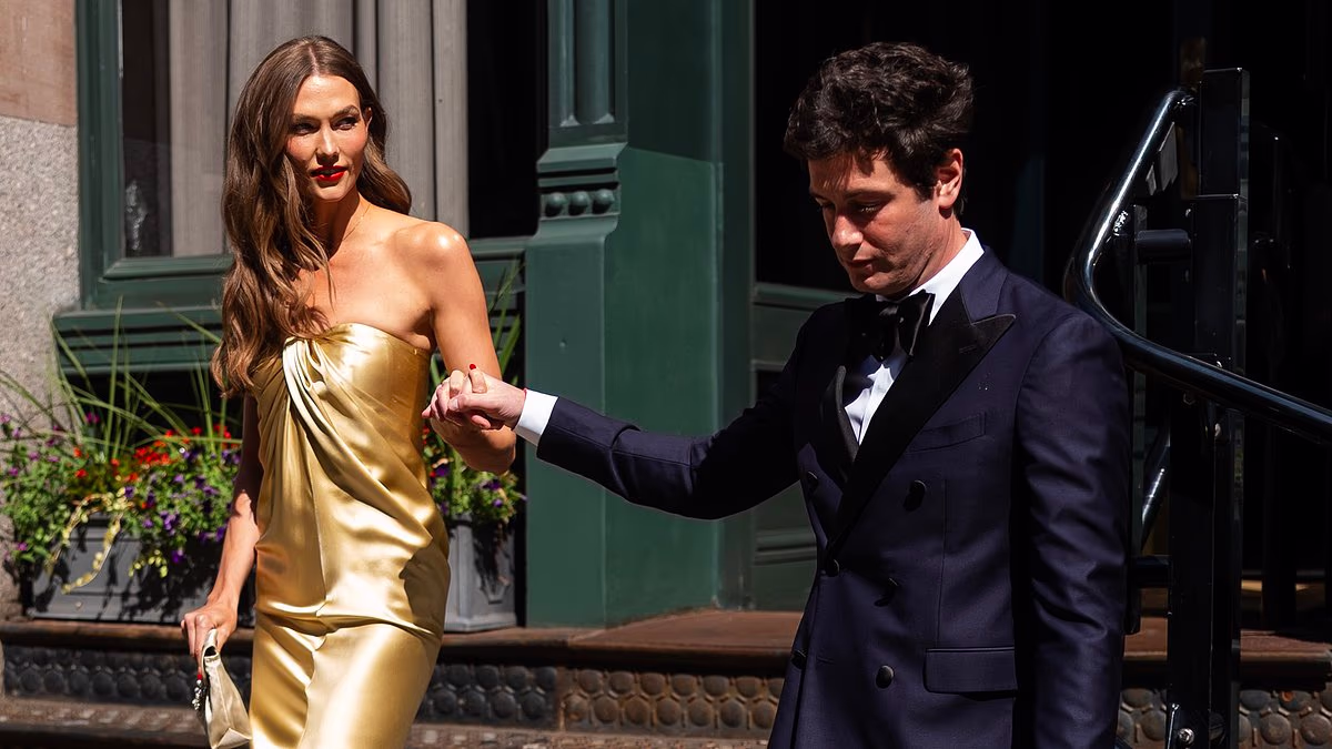Karlie Kloss attends Taylor Swift and Travis Kelce's wedding party