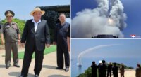 Kim Jong Un seen observing weapons tests from new North Korean naval destroyer