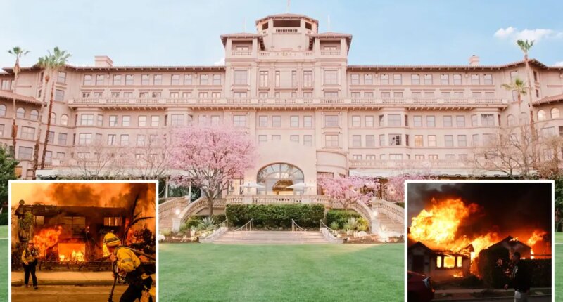 Langham Huntington Pasadena price gouged when wildfire victims forced to flee their homes: suit