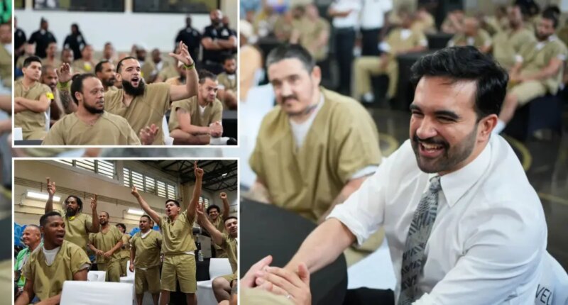 Mamdani takes in World Cup semifinal alongside Rikers Island prisoners during inmate watch party