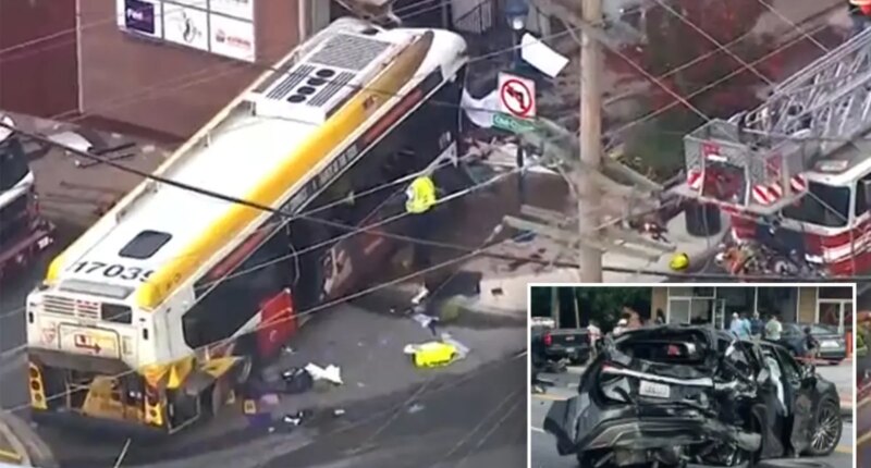 Maryland bus crashes into building injuring over 30 people outside of Baltimore