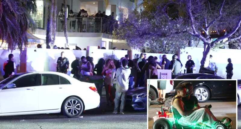 Massive Project X-style party with over 2,000 people at celebrity's LA mansion causes utter chaos