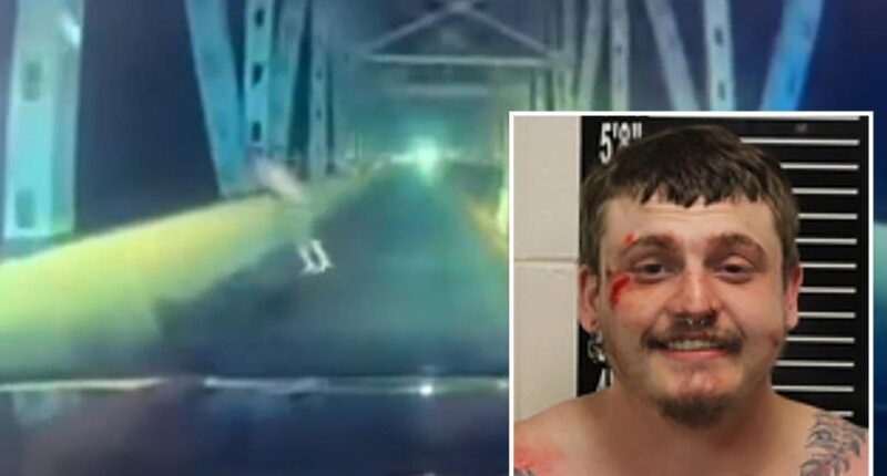 Missouri motorist diches car, dives off bridge in police chase