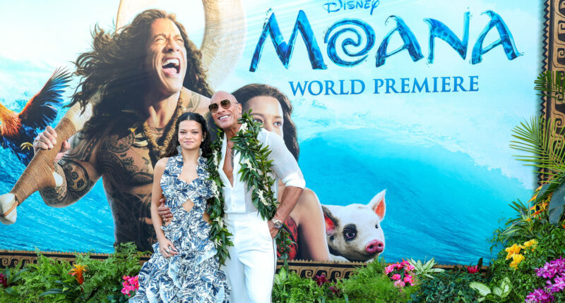 'Moana' star Dwayne Johnson says, 'I will never forget this night,' at live-action film's Hollywood Bowl world debut