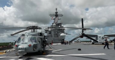 Navy suspends search for sailor who went missing when helicopter went down in Arabian Sea