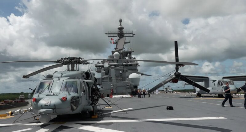 Navy suspends search for sailor who went missing when helicopter went down in Arabian Sea