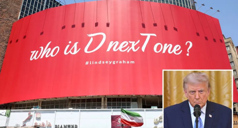 New Iranian billboard threatens Trump is 'next one' after death of regime critic Lindsey Graham