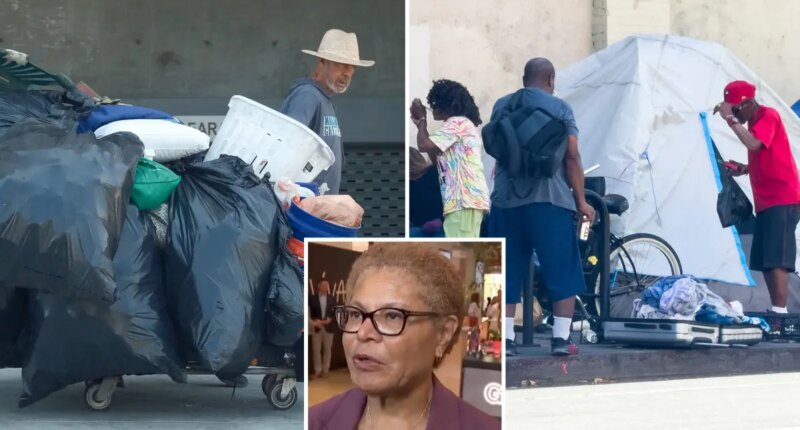 New figures show LA's homeless problem is getting worse – as Karen Bass gives pathetic excuse