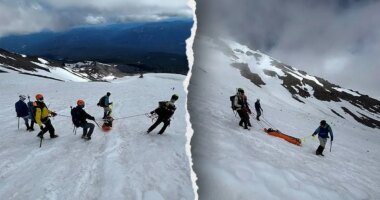 Novice climber survives 1,500-foot drop on California's Mount Shasta after helicopter rescue delayed by clouds