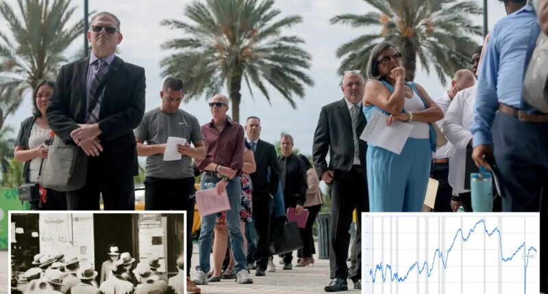 Number of Americans 'not in the labor force' surges to record 105.8M as total exceeds Great Recession, COVID era