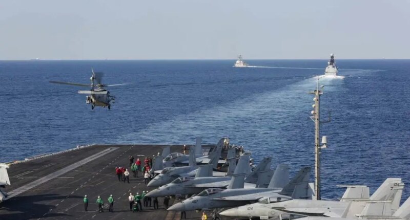 One crew member missing after US Navy helicopter makes emergency landing in Arabian Sea