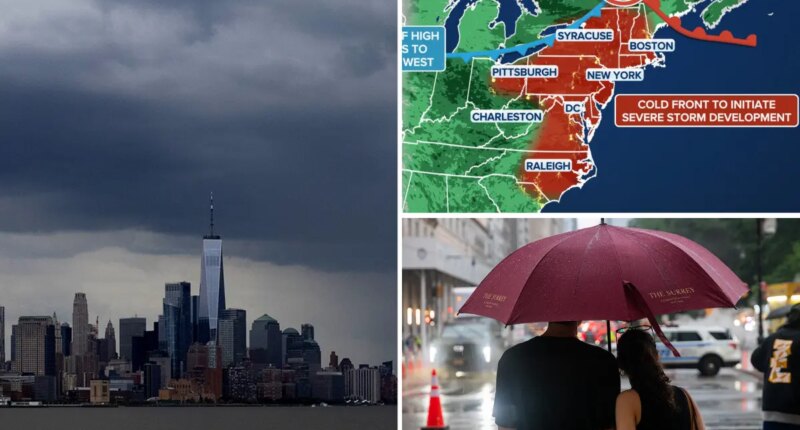 Over 90 million Americans under severe weather threat as intense storms target the East Coast through weekend