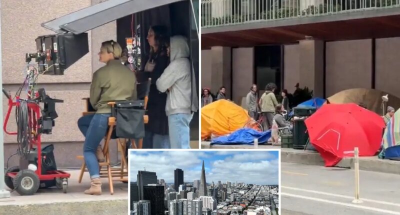 San Francisco's latest homeless encampment brought to you by Netflix