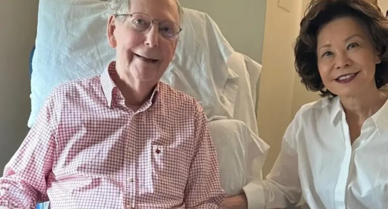 Sen. Mitch McConnell, 84, breaks silence on mystery ailment with photo after hospital stay, questions about health