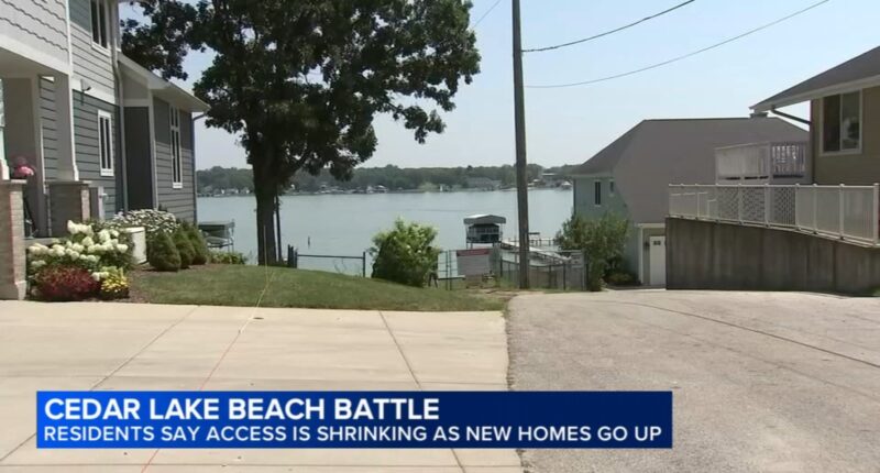 Some Cedar Lake, Indiana residents say lakefront access shrinking as new homes go up; new owner says he's improving neighborhood