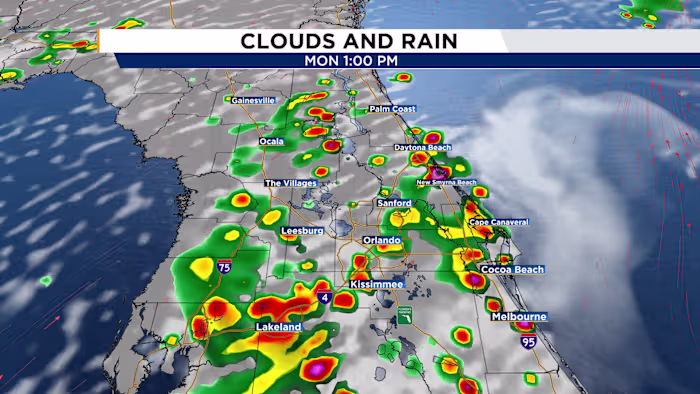 Stormy start to the work week before a hotter, drier shift