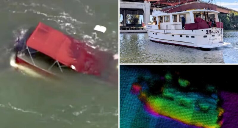 Sunken Alcatraz Boat found in San Francisco Bay ocean