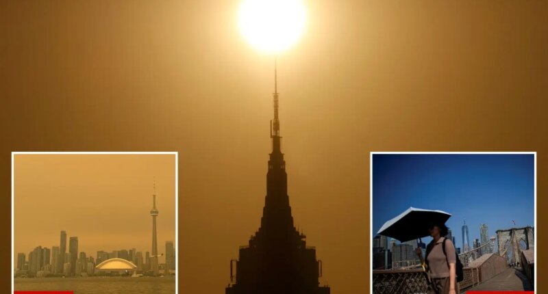 Sweltering NYC hit by Canadian wildfire smoke — and it may only get hazier