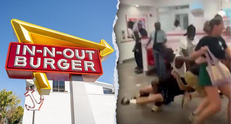 Teen brawl inside In-N-Out sends customers running during monsoon storm, video shows