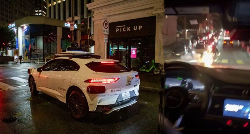 Terrified passengers film Waymo autonomous vehicle driving into live fireworks in San Francisco
