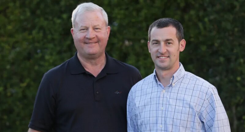 Terry (left) and Andy Kurth. Credit: Weed Man