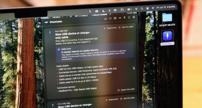 This free Mac app reveals the truth about your mystery USB-C cables