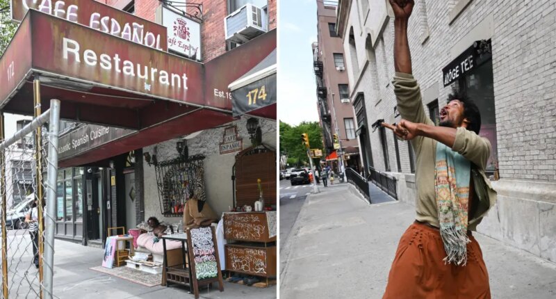 Tiger the twerking homeless man back with newly furnished lair